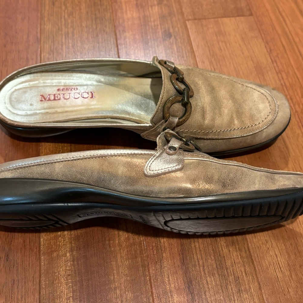 Sesto Meucci Leather Slide Mules, women’s size 9medium - Picture 3 of 10